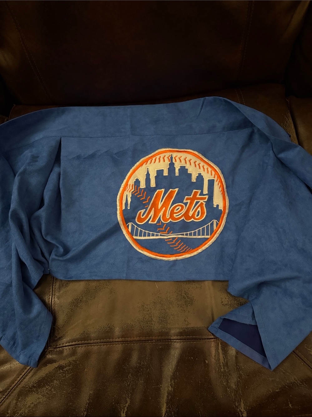 New York Mets Blue Logo window large shade blind MLB RARE COLLECTOR
